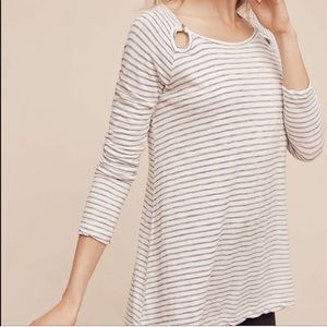 Anthropologie T.La Striped Tunic Top